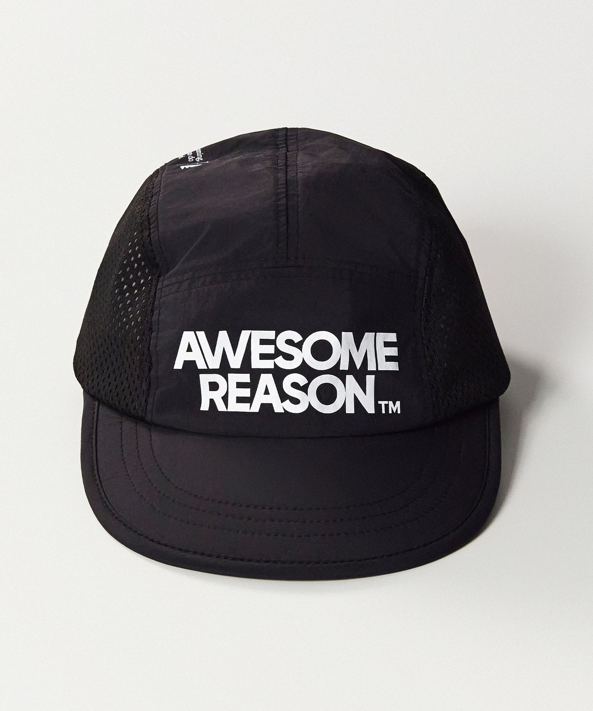 어썸리즌(AWESOME REASON) 5패널 라이트 러닝캡 블랙
