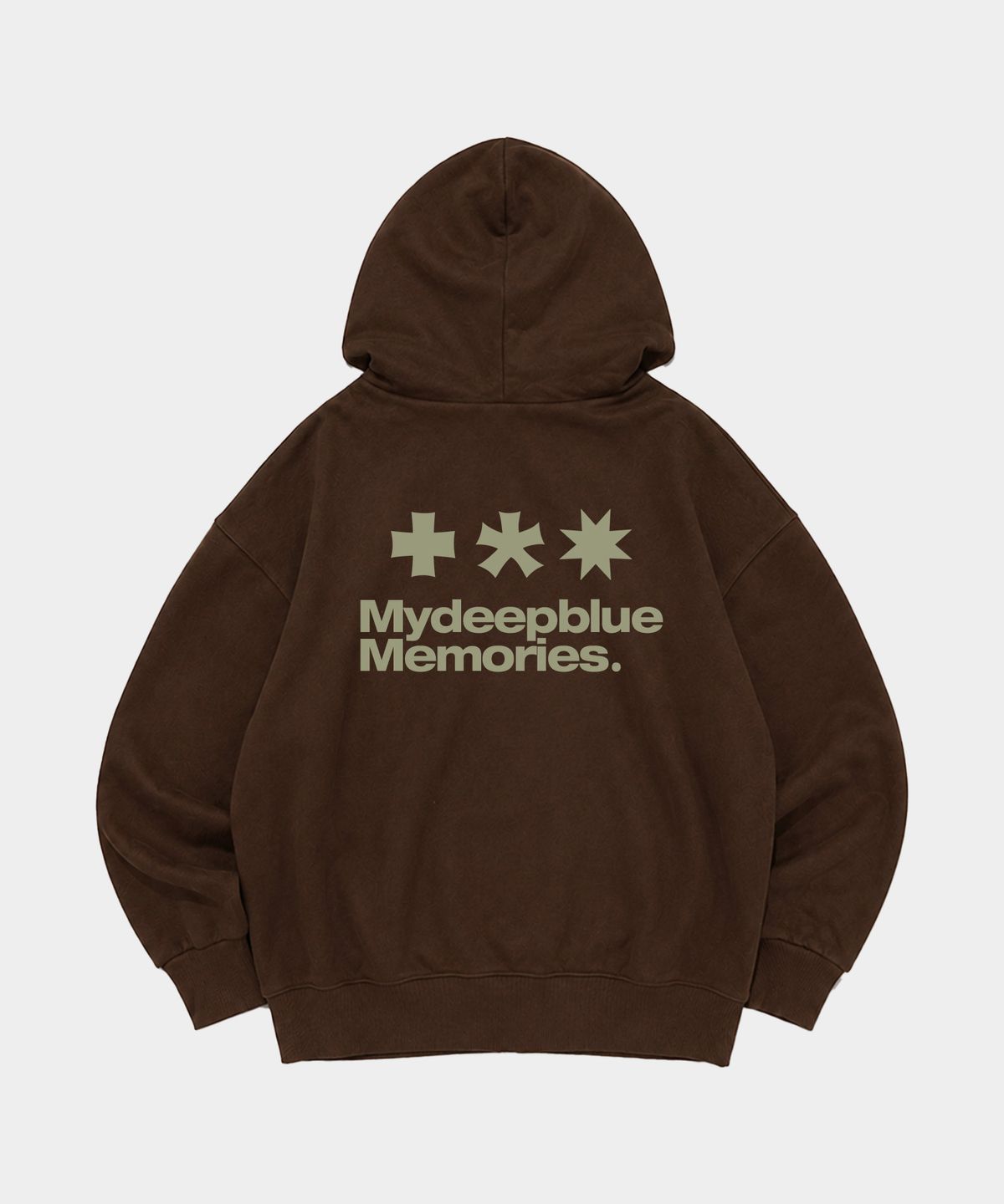 마이딥블루메모리즈(MY DEEP BLUE MEMORIES) (zp) MM SYMBOL LOGO 2WAY ZIP-UP (BROWN)