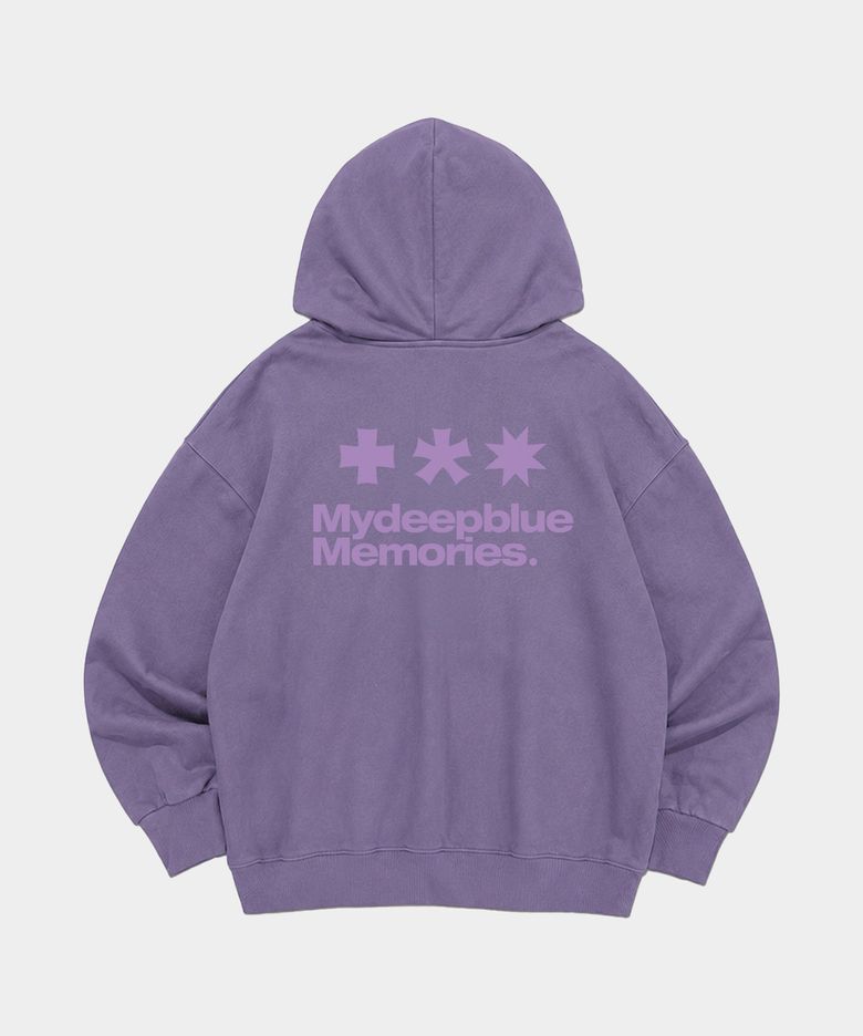 (zp) MM SYMBOL LOGO 2WAY ZIP-UP (PURPLE)