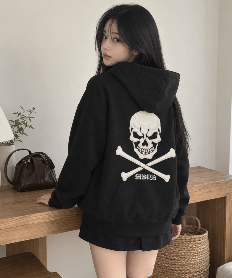 시부야 데드본 후드티셔츠
