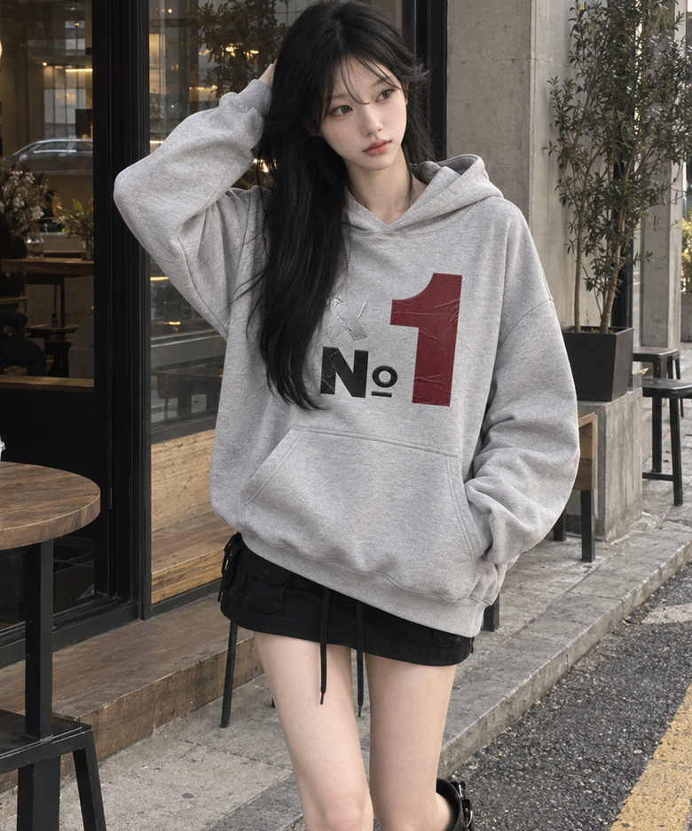 엑스 넘버원 후드티셔츠