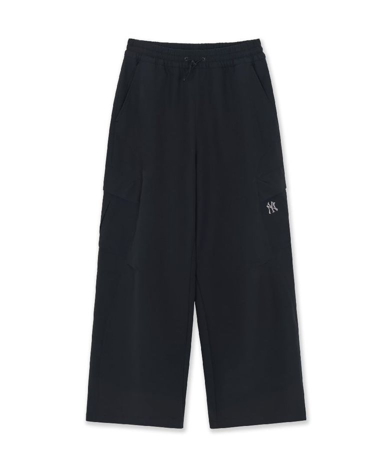 여성 고프코어 약기모 카고 와이드 팬츠 NY (Black)