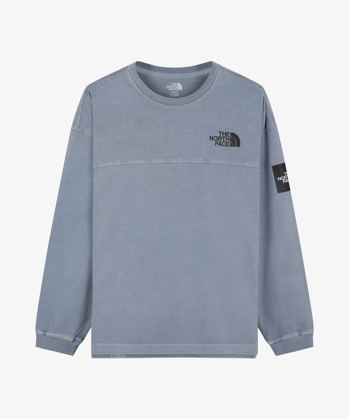 노스페이스(THE NORTH FACE) NT7TS51L 스티치 긴팔 티셔츠 GRAYISH BLUE