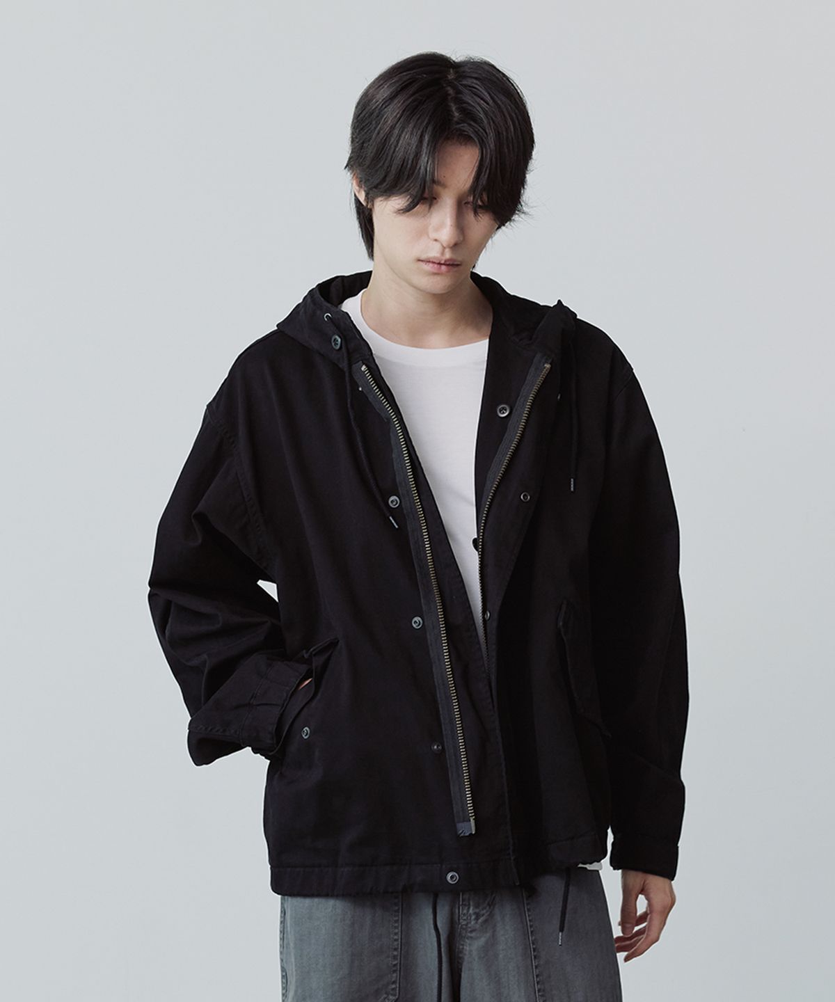 유니온블루(UNION BLUE) M51 MIL SHORT PARKA [BLACK]