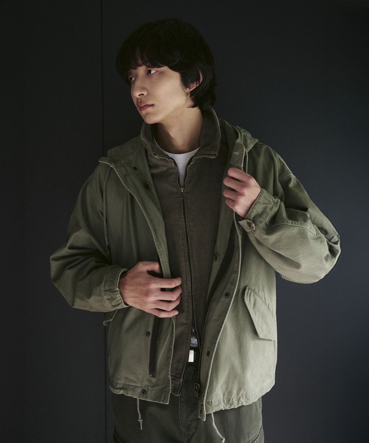 유니온블루(UNION BLUE) M51 MIL SHORT PARKA [KHAKI]