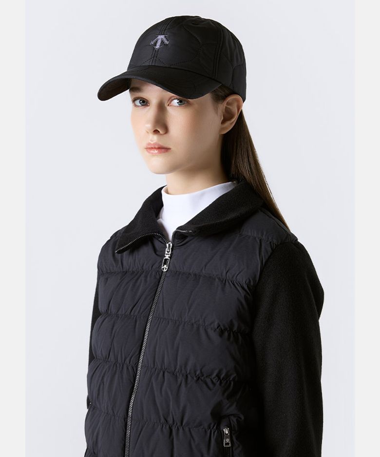 스피릿 펠트 퀄팅 볼캡 블랙 SR323UCP90