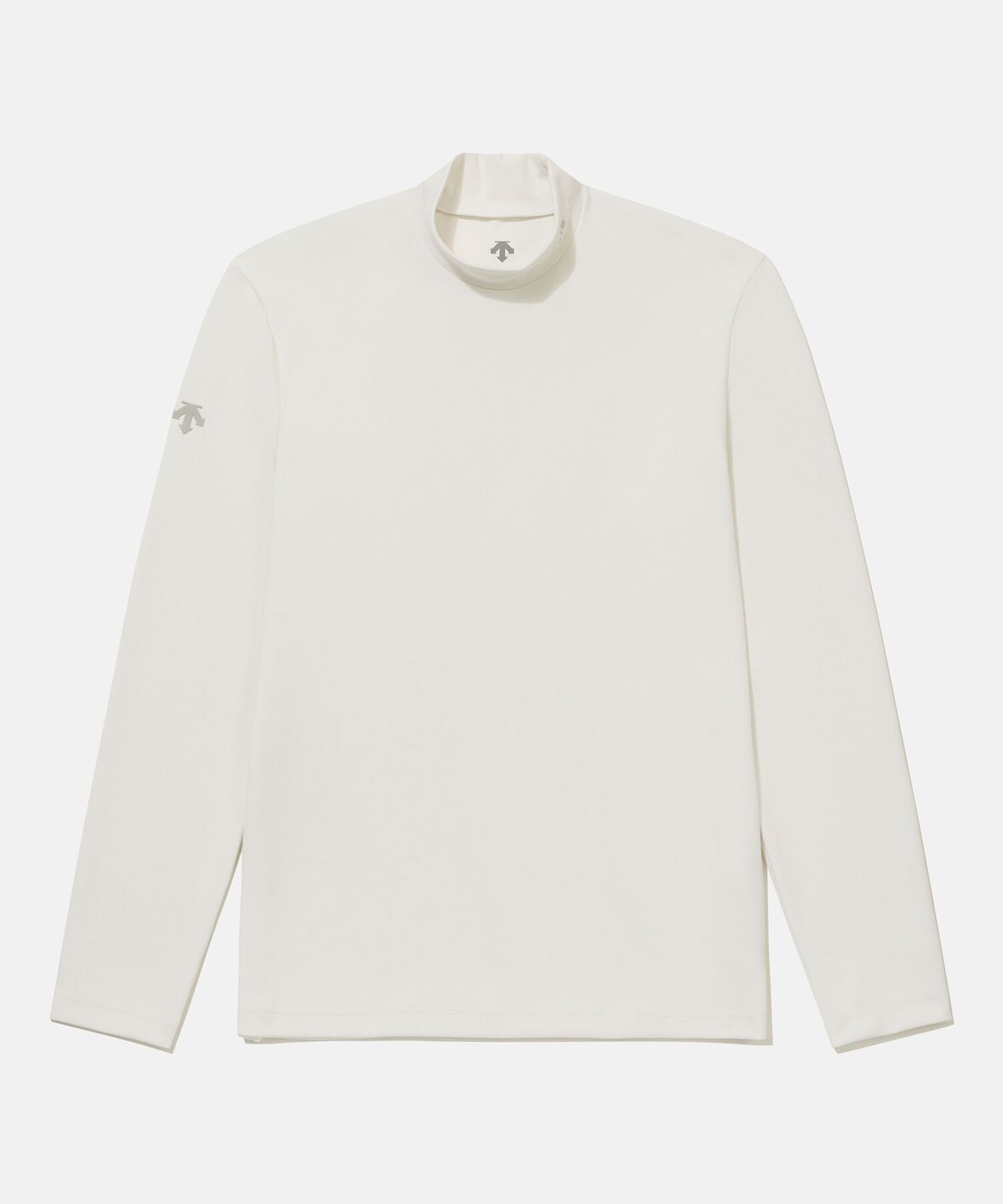 데상트(DESCENTE) 남성 모크넥 긴팔 티셔츠 아이보리 SR321DTL91