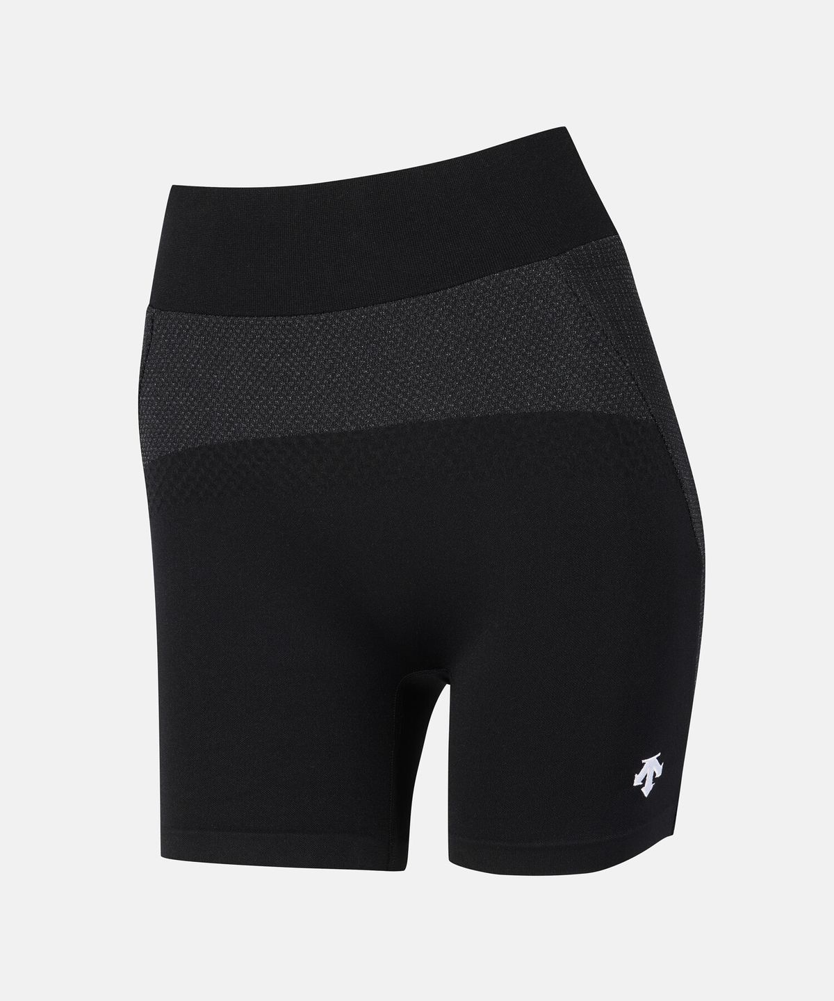 데상트(DESCENTE) 여성 자가드 리플렉티브 하프 타이즈 블랙 SR322RKL81