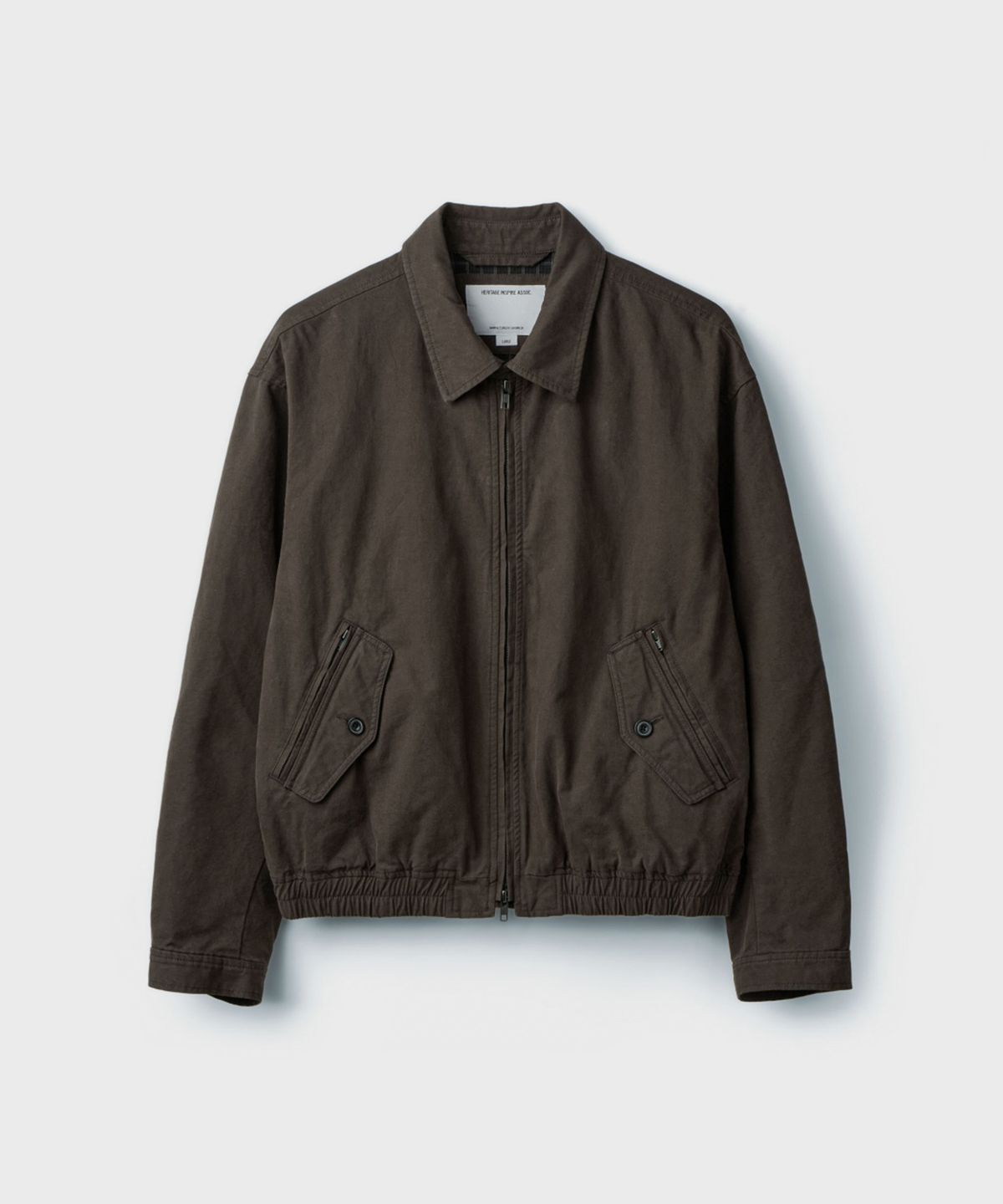 유니온블루(UNION BLUE) DRIVER SWING JACKET [DARK BROWN]