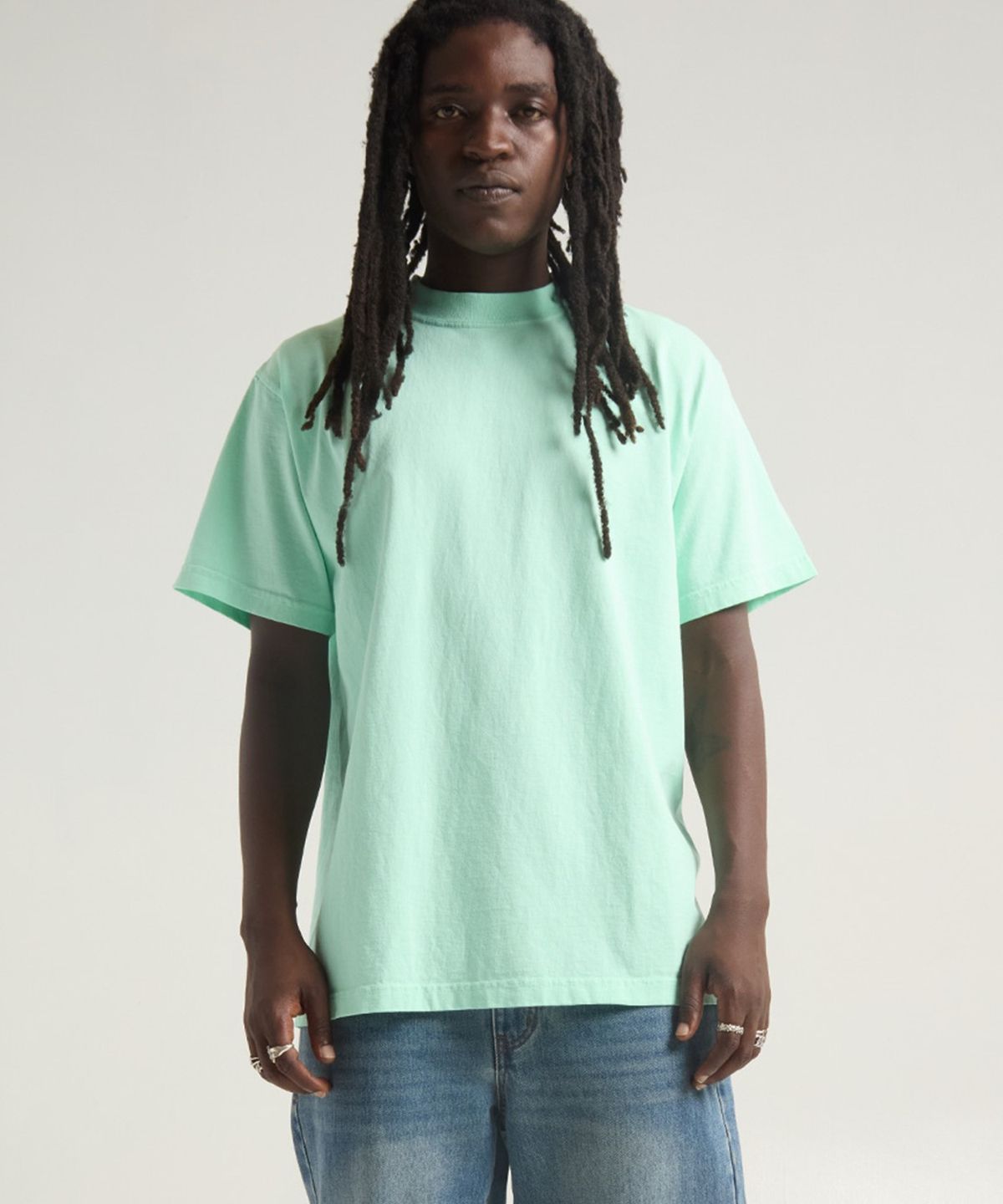 샤카웨어(SHAKA WEAR) 7.5oz 맥스 헤비웨이트 가먼트 다이드 티셔츠 Powder Blue