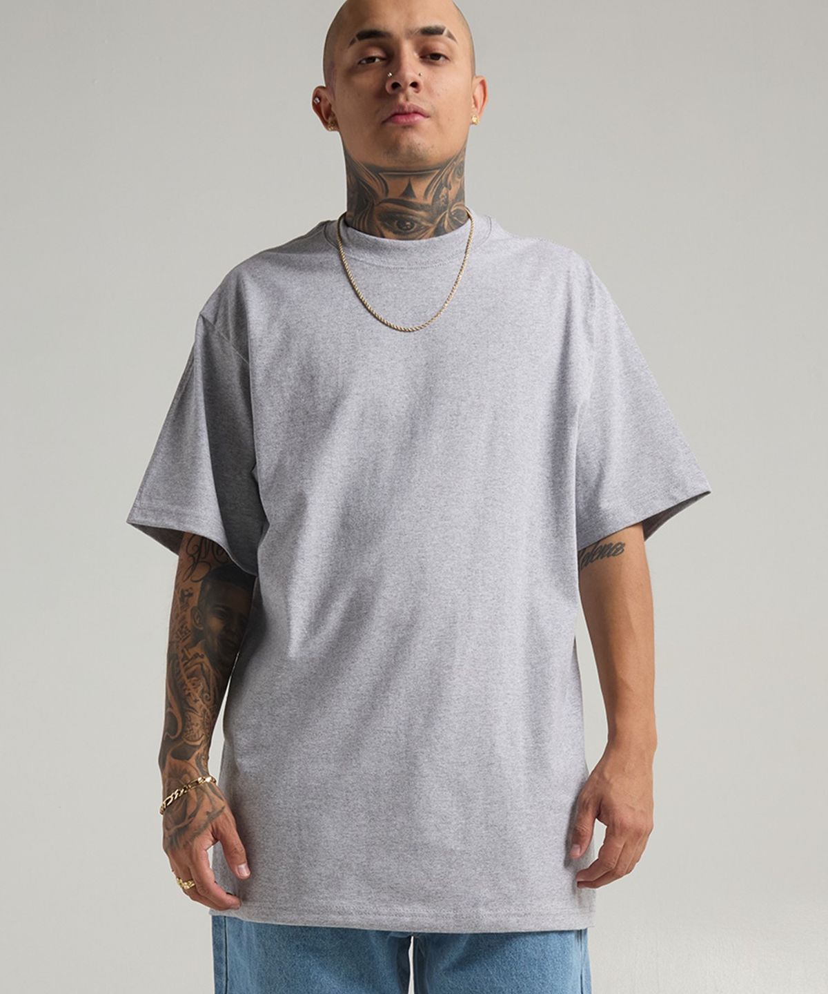 샤카웨어(SHAKA WEAR) 7.5oz 맥스 헤비웨이트 티셔츠 Heather Gray