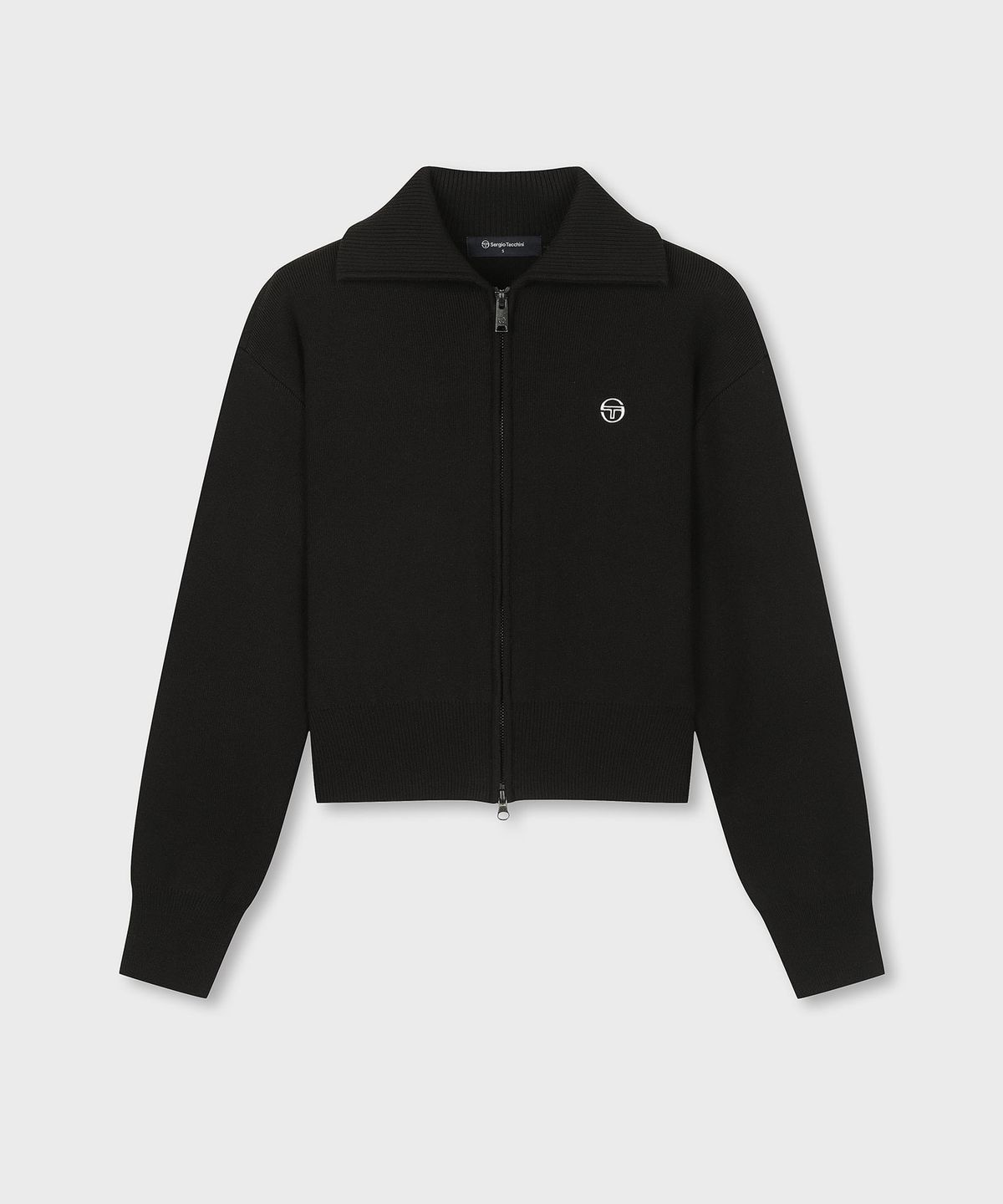 세르지오 타키니(SERGIO TACCHINI) W 카라 스웨터 집업 (Black)