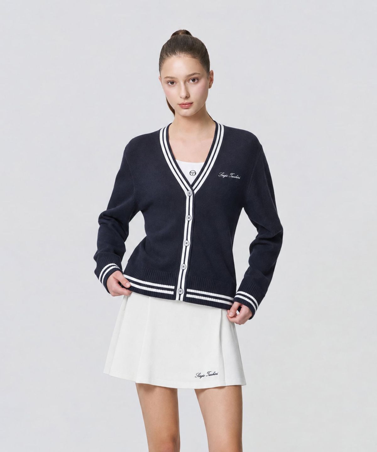 세르지오 타키니(SERGIO TACCHINI) W 타키니 60th 가디건 (Navy)