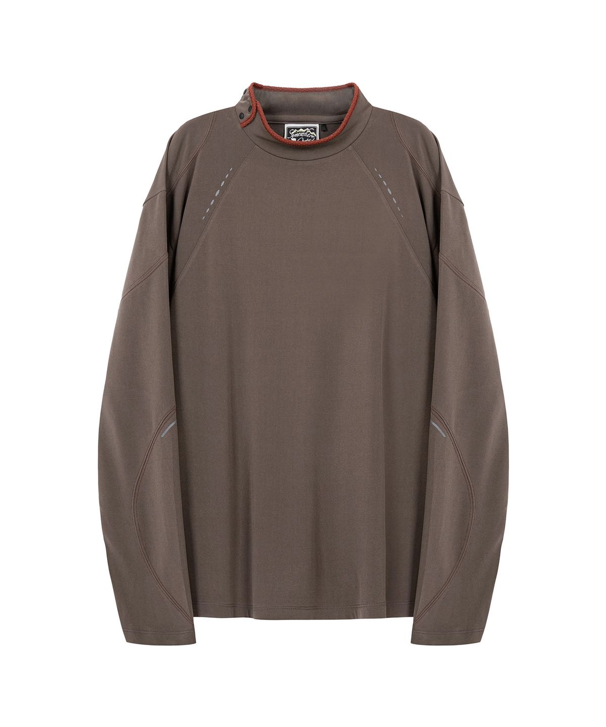 썸웨어 아웃사이드 하이킹 컴퍼니(SOMEWHERE OUTSIDE HIKING COMPANY) 심 라인 롱슬리브_BROWN