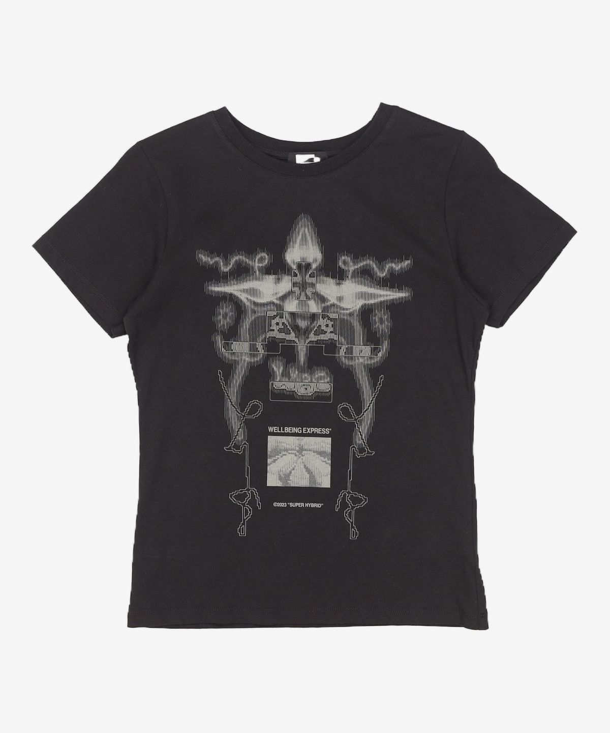 웰빙익스프레스(WELLBEING EXPRESS) Digital Tattoo Tee Renewal Black L