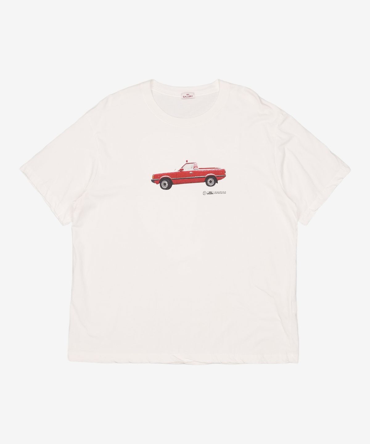1011갤러리(1011 GALLERY) Gallery Red Car T-shirt_White 2XL