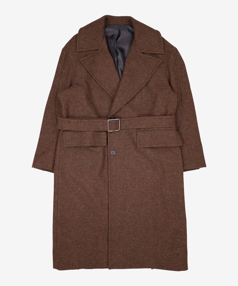 BLEND BROWN HALF DOUBLE COAT S