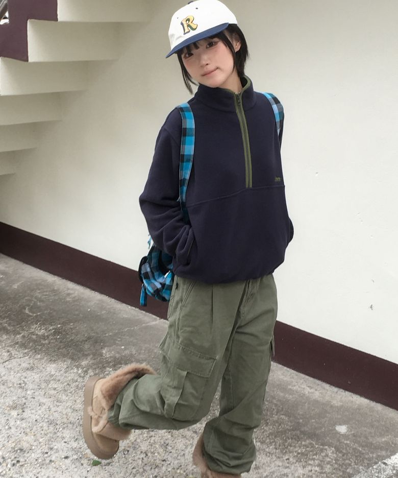 [송이송이 PICK] 워시드 와이드 카고 팬츠_KHAKI