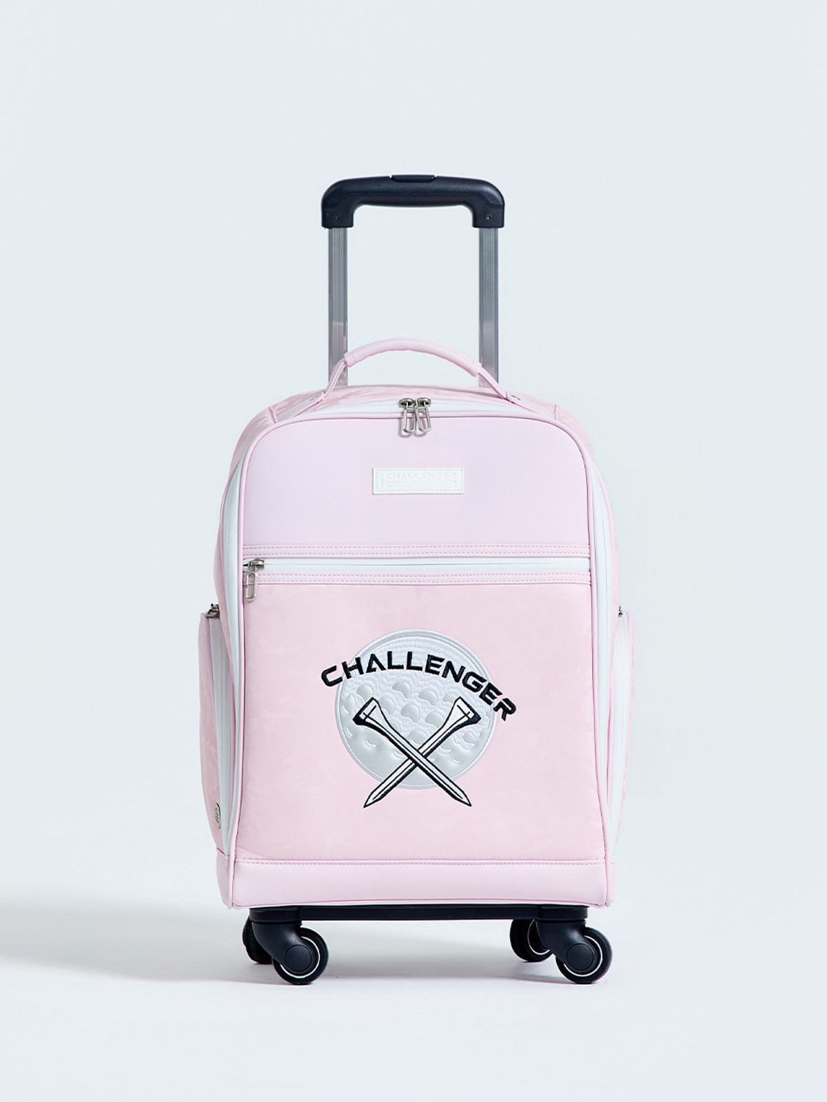 챌린저(CHALLENGER) 여성 카모 프린트 트롤리 캐리어백 라이트핑크