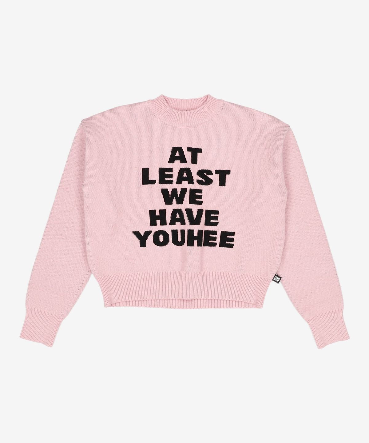 유희(YOUHEE) YOUHEE LETTERING PULLOVER KNIT PINK FREE