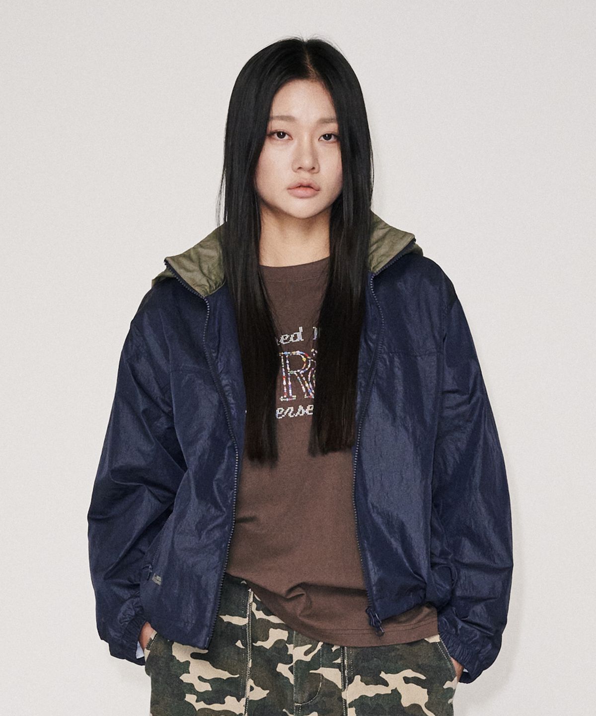 유니버스 가먼트(UNIVERSE GARMENT) 투웨이 윈드 브레이커 자켓_NAVY