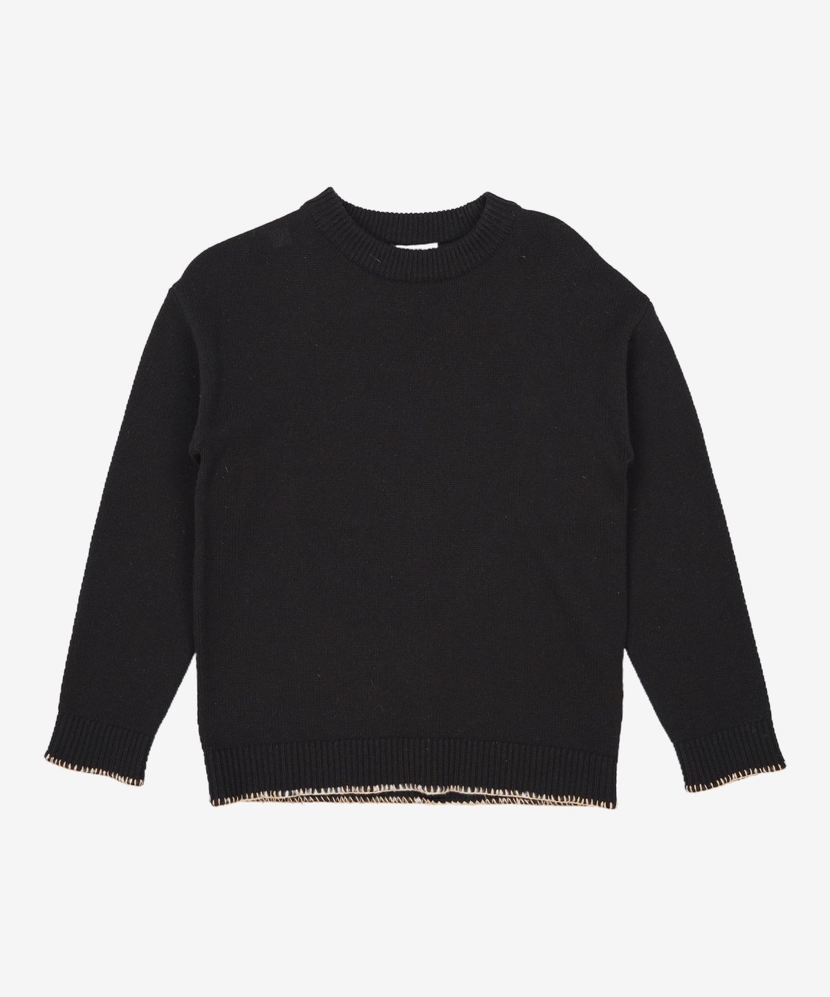 벨리에(BELIER) Italian Yarn Pullover Sweater / Black 32