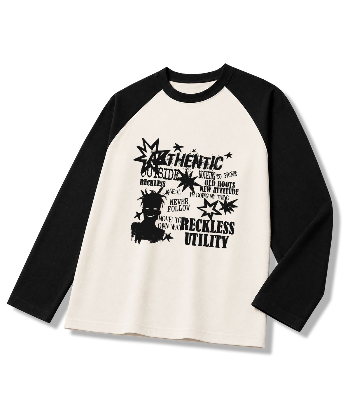 유니온가먼츠(UNION GARMENTS) 뉴에티튜드 루즈핏 나그랑 긴팔 티셔츠 4COLOR