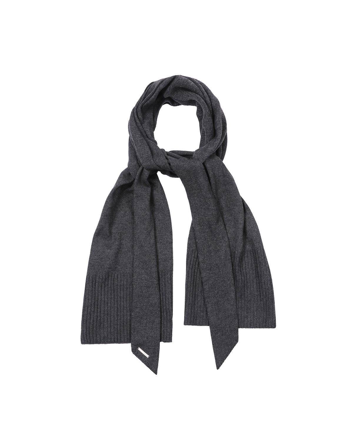 미세키서울(MISEKI SEOUL) Two tie detail muffler CHARCOAL