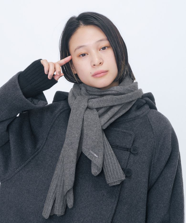 Two tie detail muffler GREY