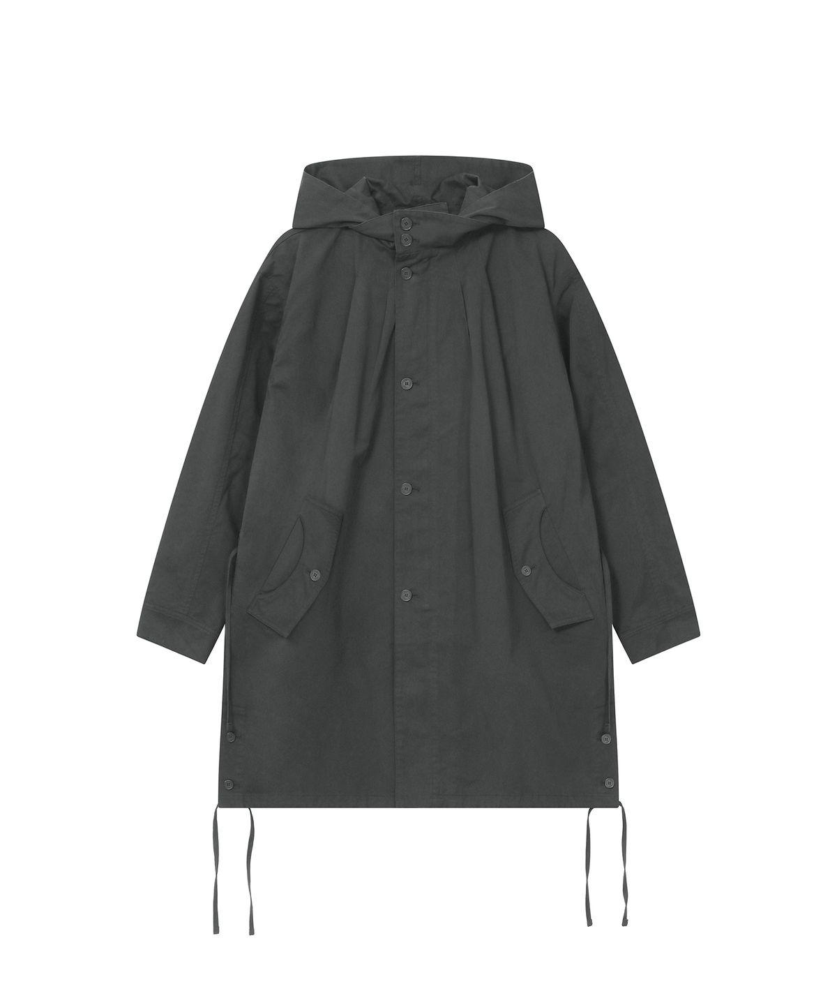 미세키서울(MISEKI SEOUL) Shirring field jacket CHARCOAL