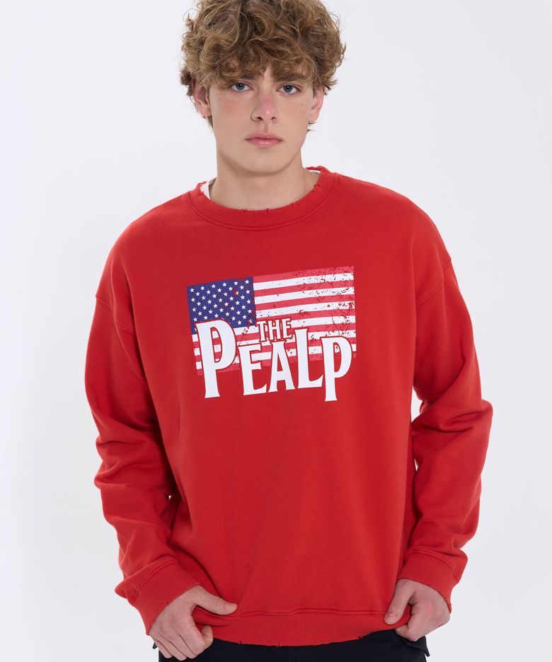 VINTAGE FLAG SWEATSHIRT 67 (RED)