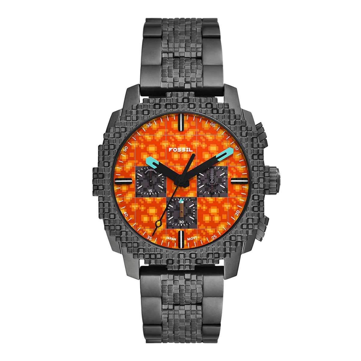 파슬(FOSSIL) LE1251 (Minecraft) 마인크래프트 크로노그래프 남성 메탈시계