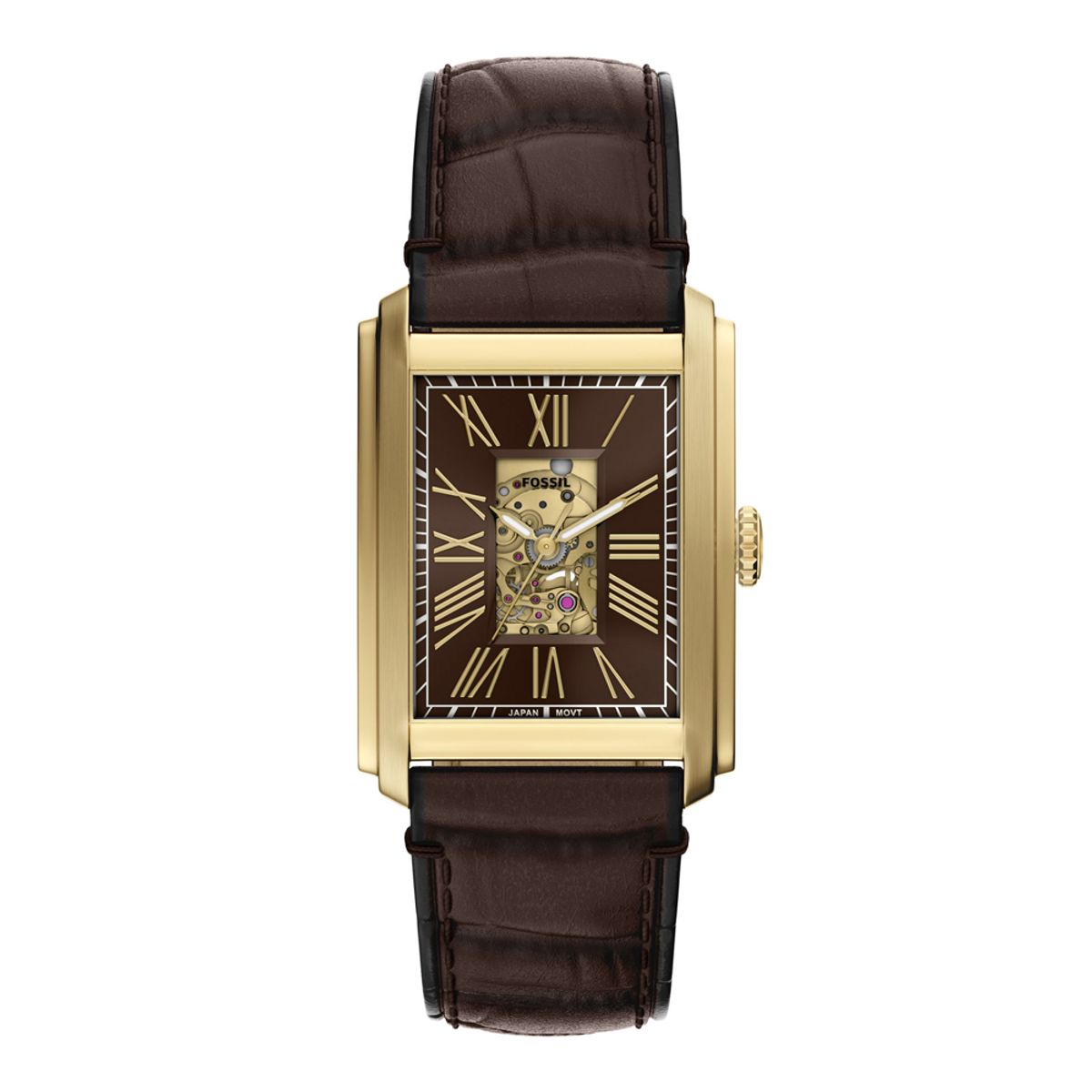 파슬(FOSSIL) ME3281 (Carraway) 캐러웨이 스퀘어 남성 가죽시계