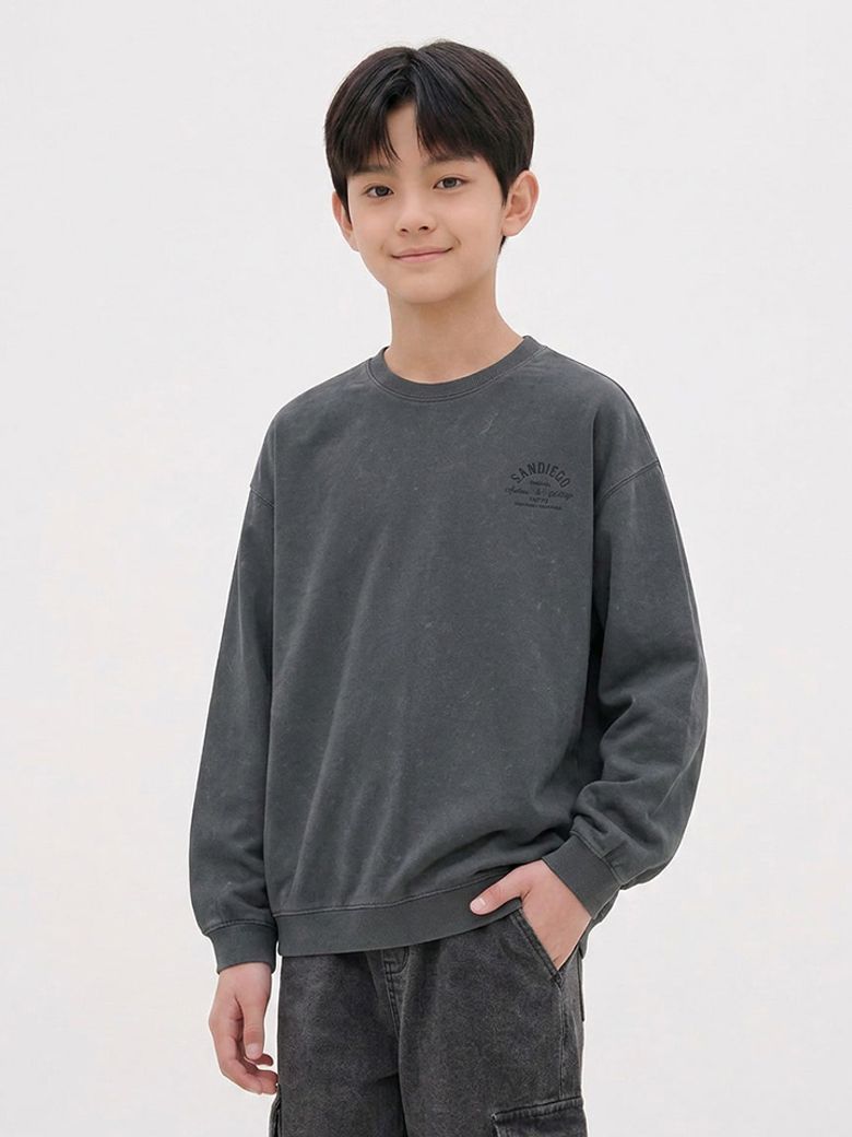 틴즈 피그먼트 그래픽 맨투맨_165(14580-031-614-09)