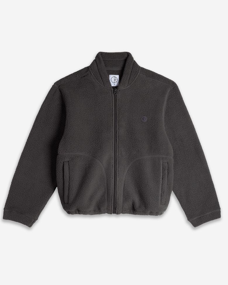 Roman Fleece Jacket - Dirty black