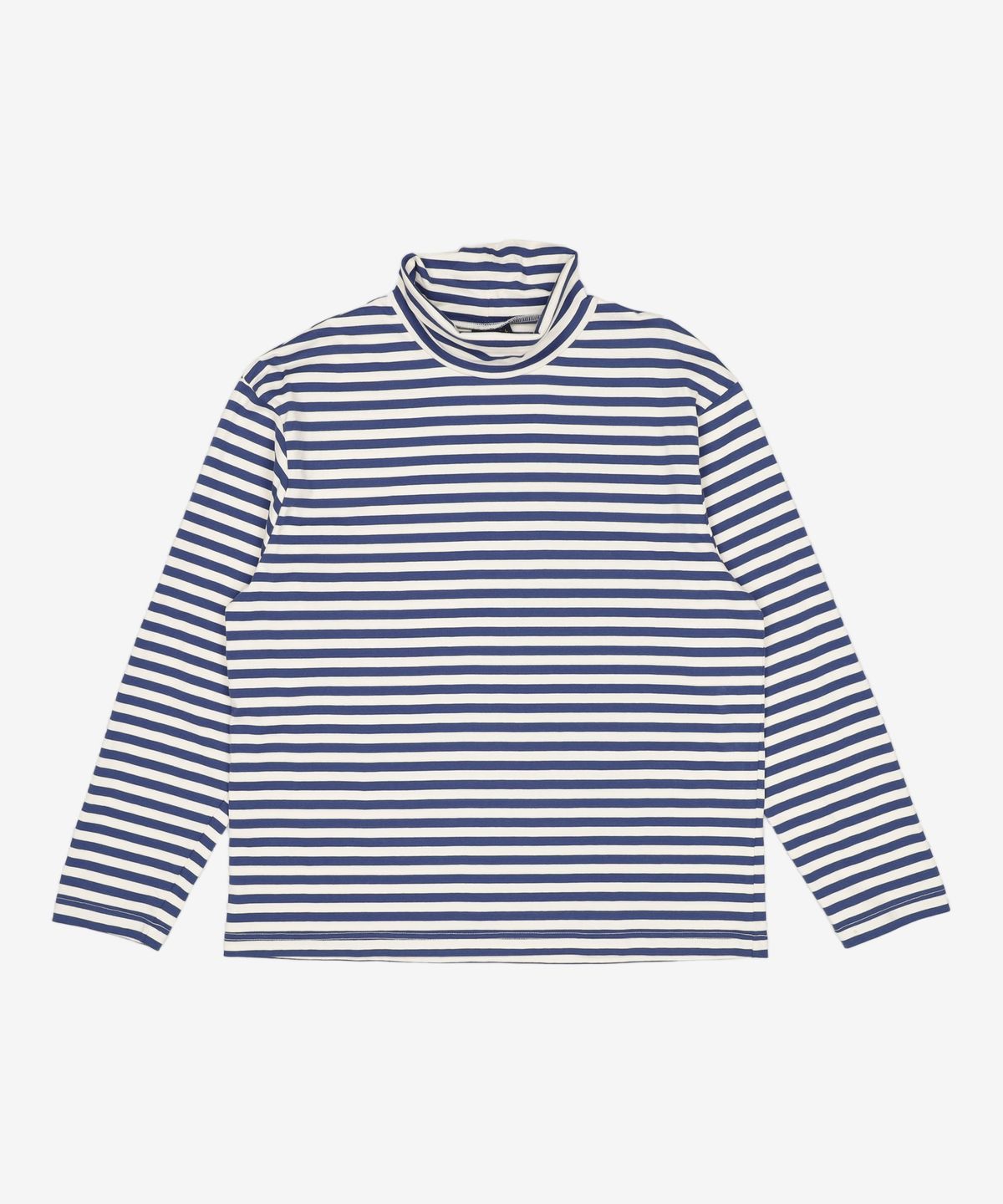 오아이오아이 컬렉션(OIOI COLLECTION) STRIPE TURTLENECK LONG SLEEVE T-SHIRT [BLUE] L