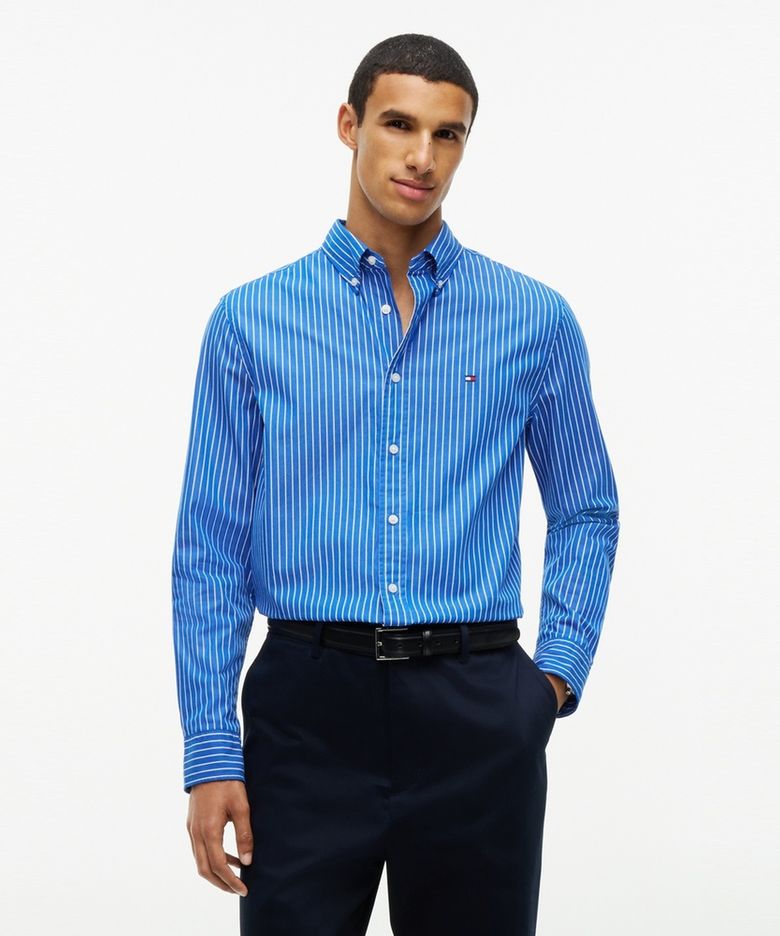 [Regular fit] 플렉스 헤어라인 포플린 셔츠 (T12G7WSH500MT10A6)