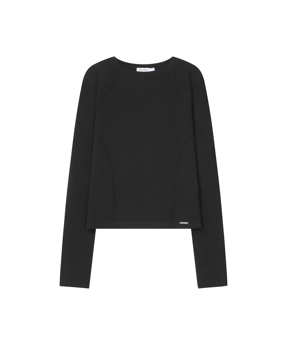 미세키서울(MISEKI SEOUL) Reverse overlock long sleeve BLACK