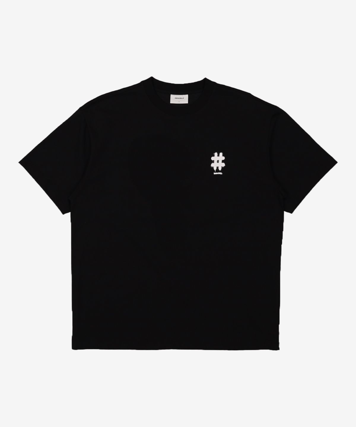 빈트릴(BEENTRILL) 스프레이 로고 티셔츠(블랙) L