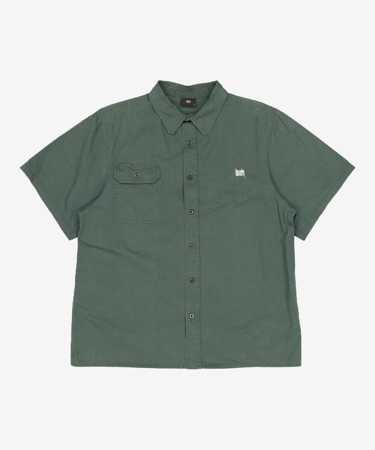 브라운브레스(BROWNBREATH) TAG HALF SHIRTS - DARK GREEN XL