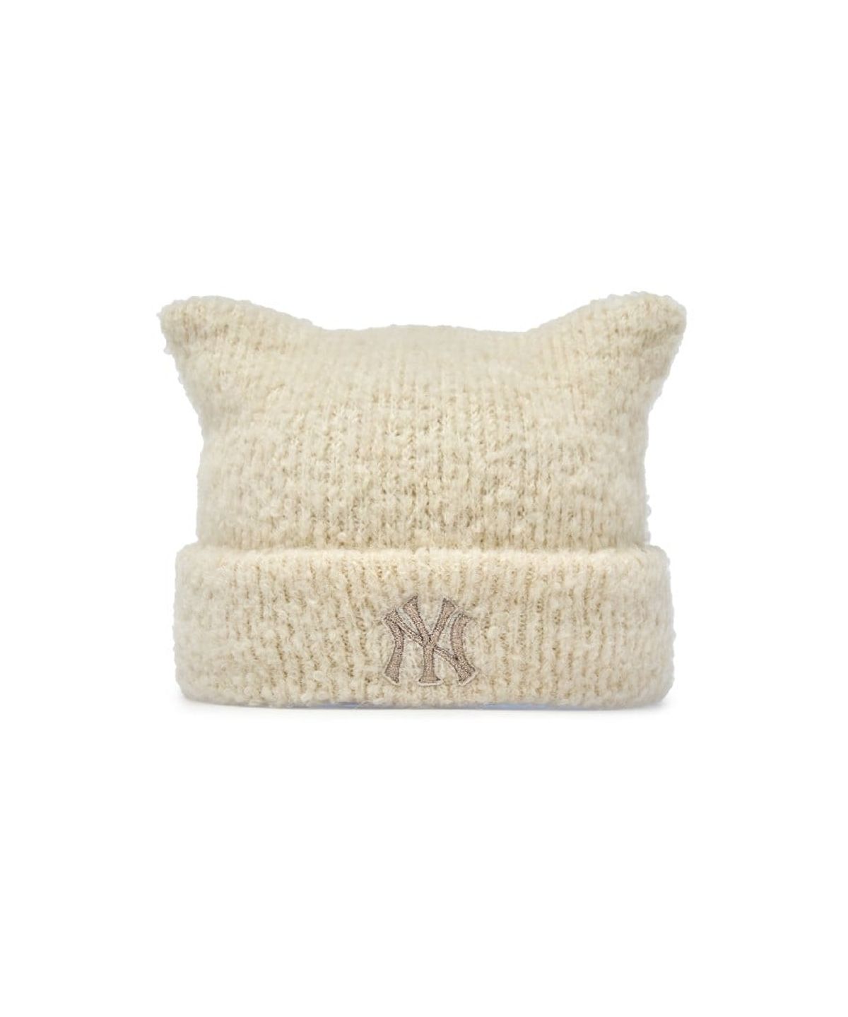 엠엘비 키즈(MLB KIDS) 미야옹 부클 비니 NY (Cream)