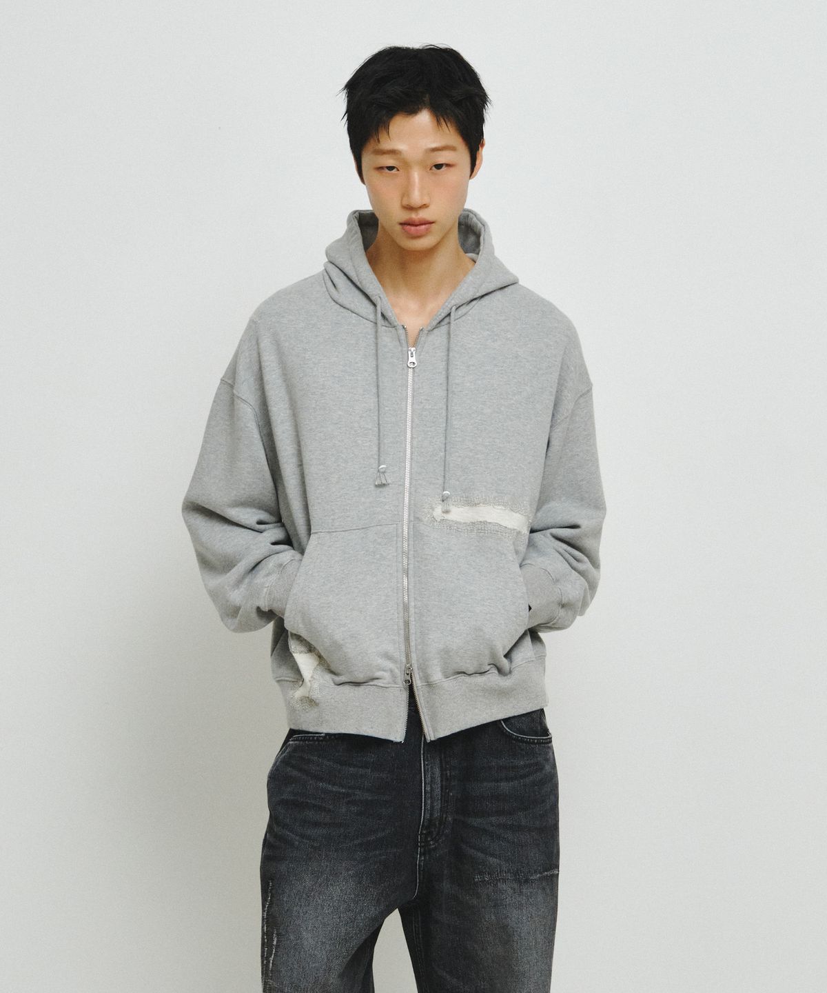 엔도어(ENDOOR) Scar Zip Hoodie (Gray)