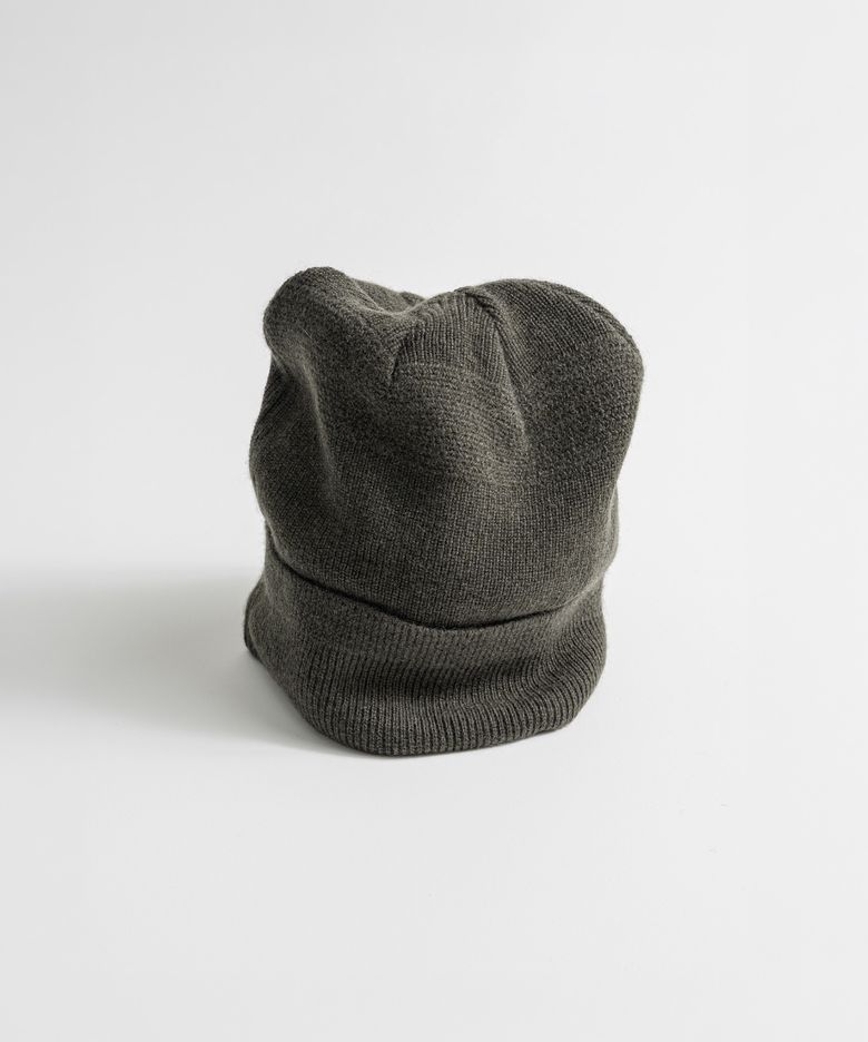 YAK WOOL LONG BEANIE d.moss