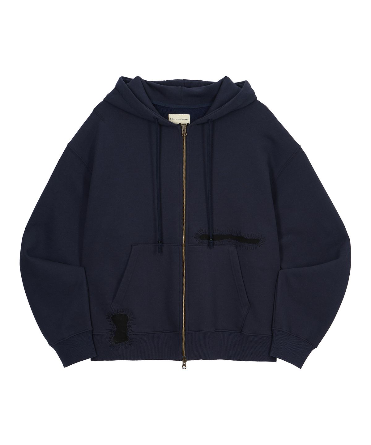 엔도어(ENDOOR) Scar Zip Hoodie (Navy)