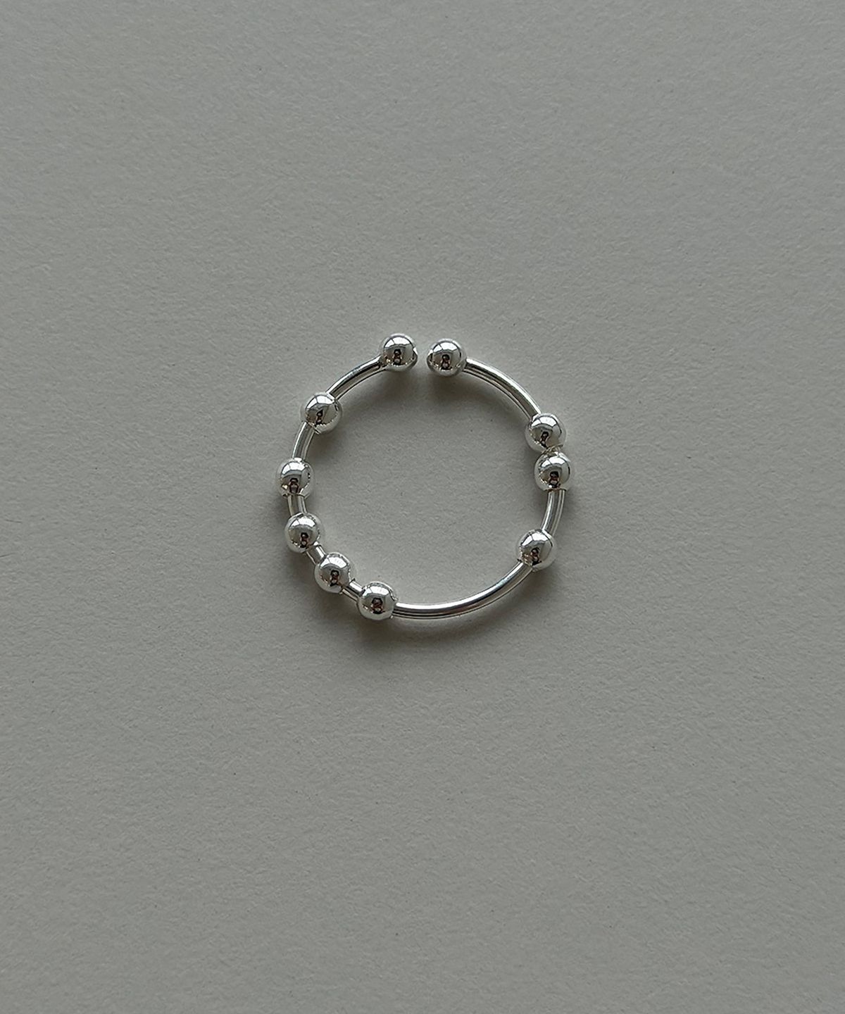 모스크스(MOSXE) [925silver] Moving silver ball ring