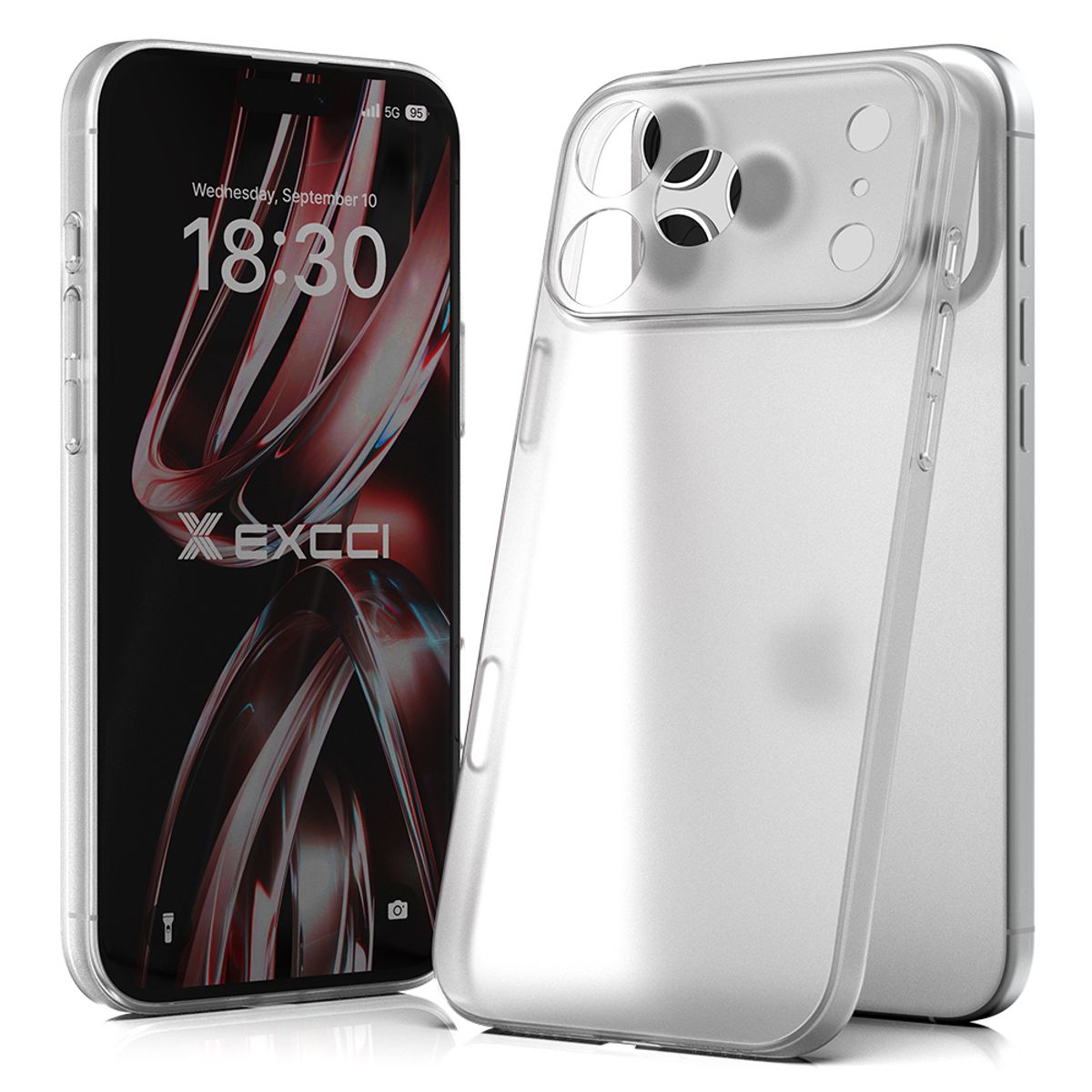 엑씨(EXCCI) 아이폰18 프로 0.3mm 초슬림 스킨 매트 지문방지 휴대폰 케이스