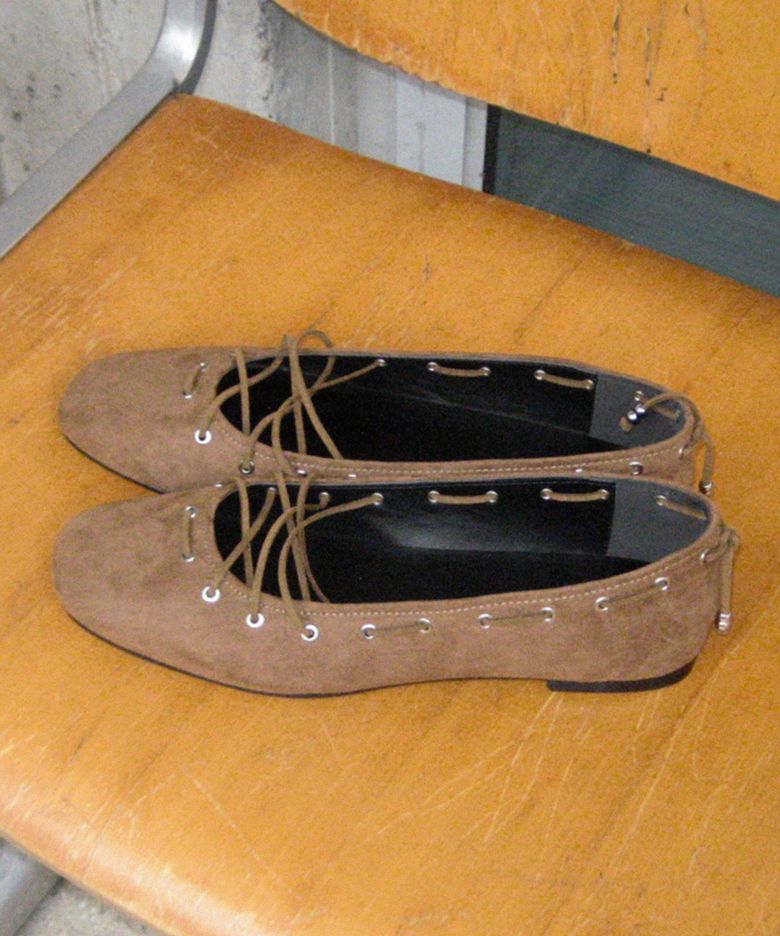 Belle Lace up Flats WA6AB027_2color