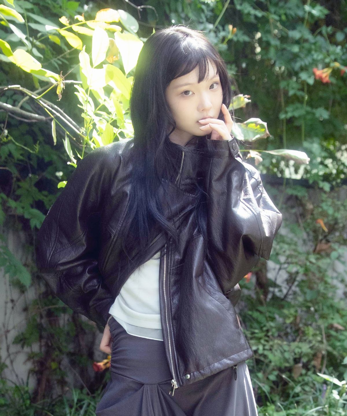 에프디알(FDR) Eden Crop Rider Jacket_Dark Brown