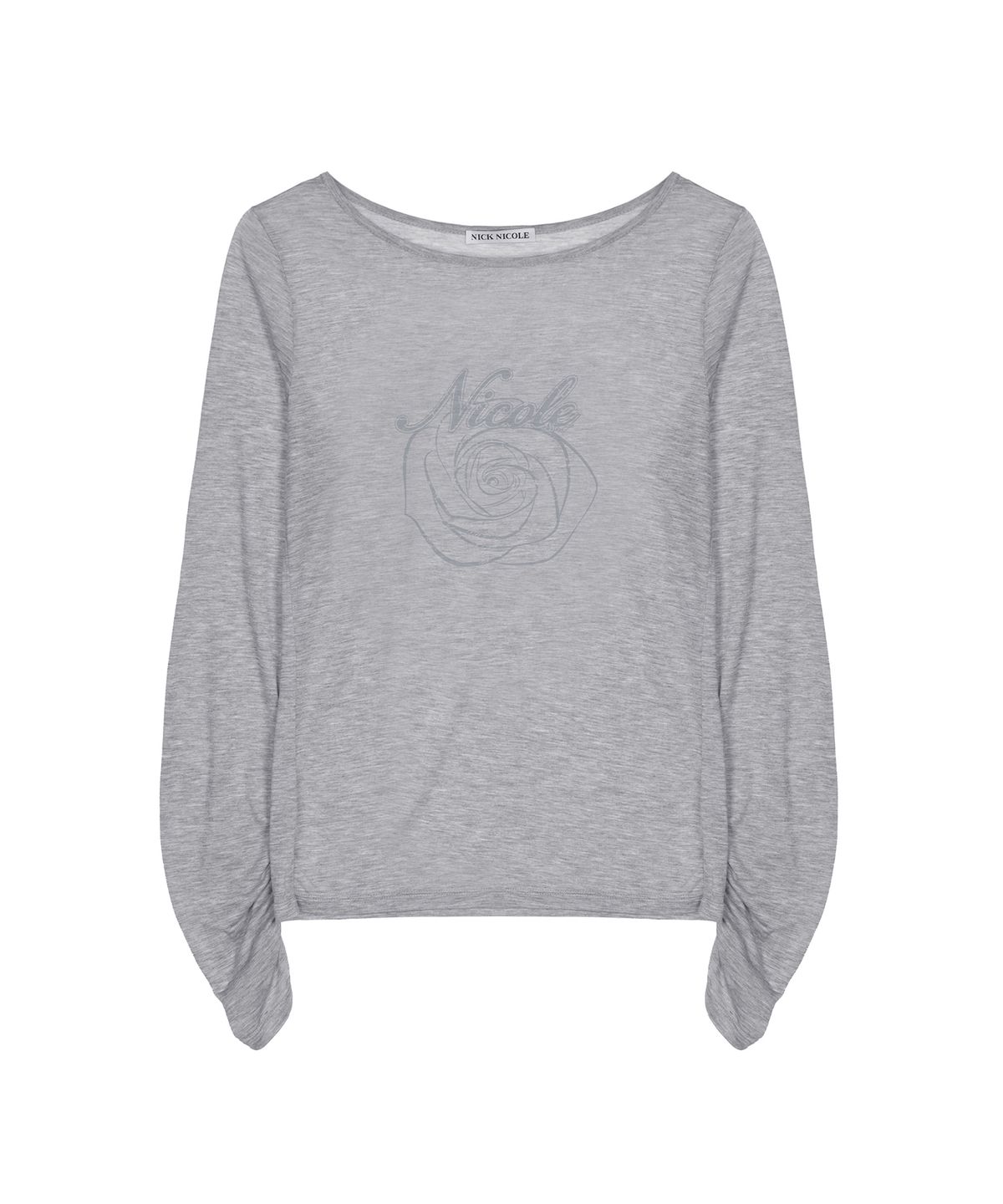 닉앤니콜(NICK&NICOLE) NICOLE ROSE SHIRRING TOP_MELANGE