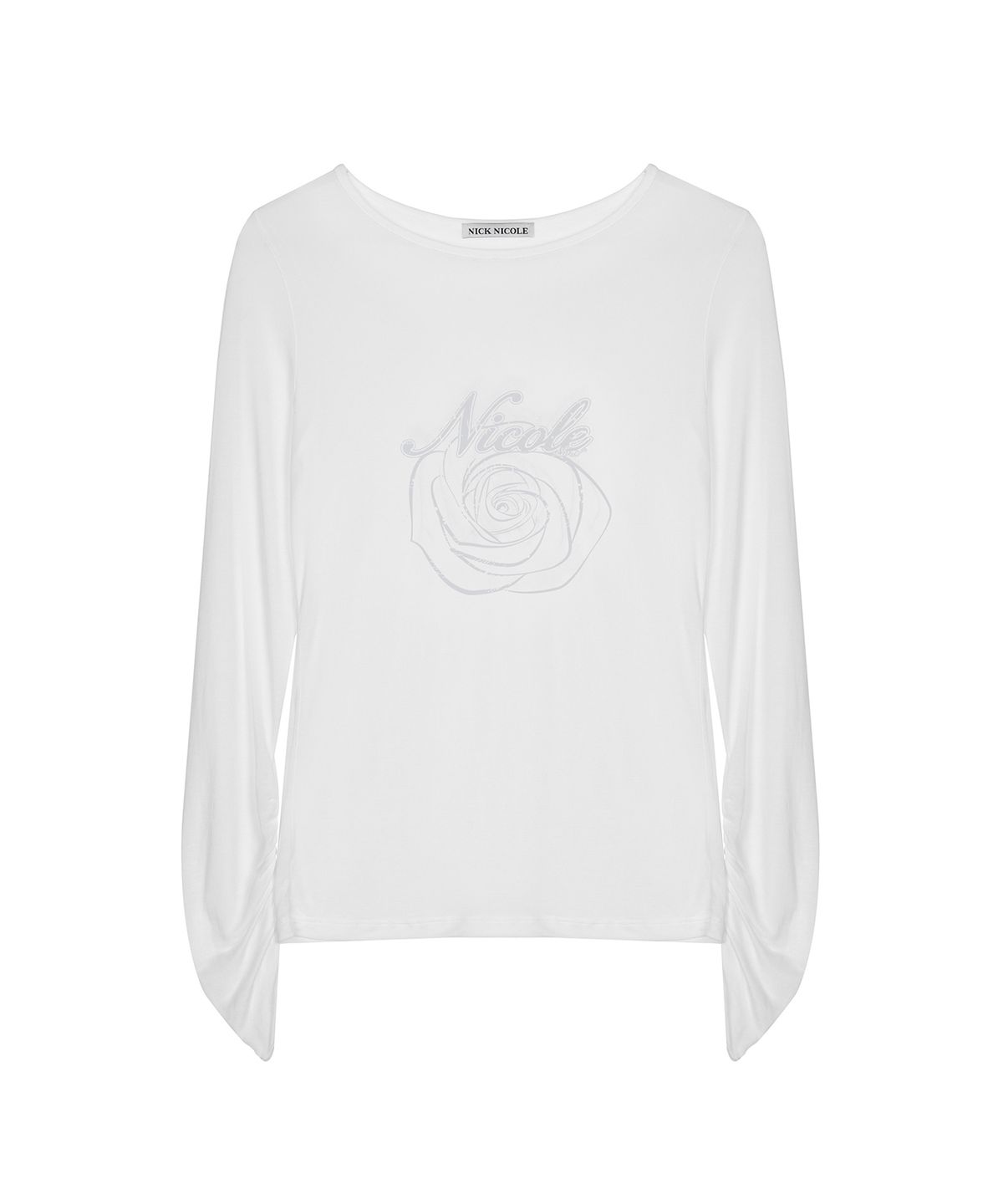 닉앤니콜(NICK&NICOLE) NICOLE ROSE SHIRRING TOP_IVORY